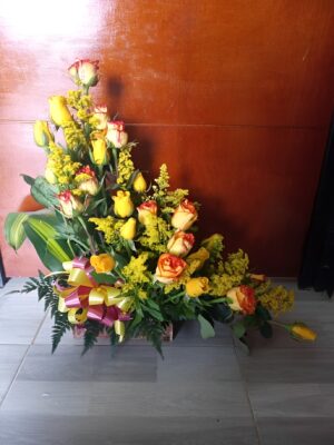 25 rosas y solidago R61